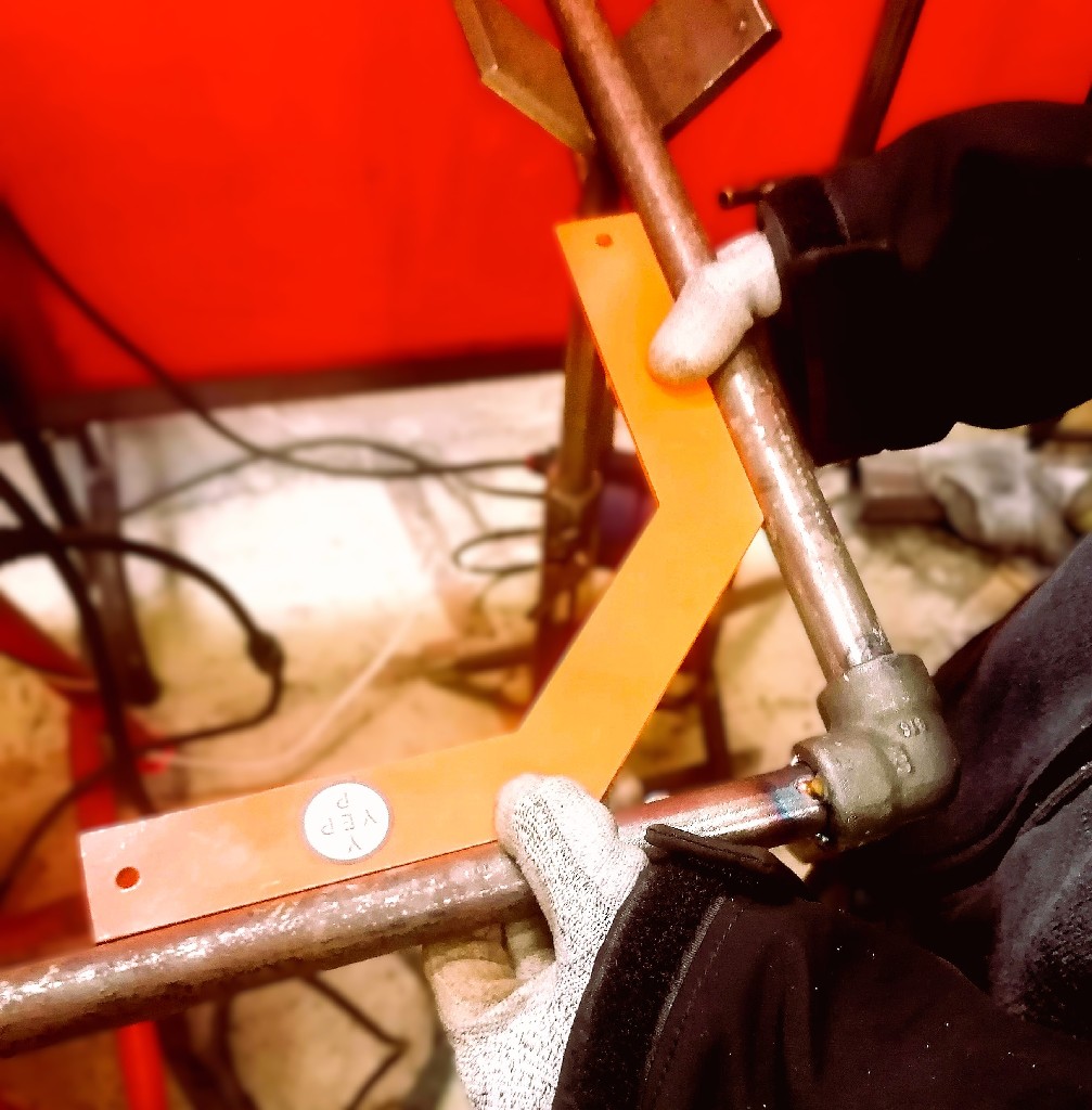 Contrôle sur coude 90° socket welding