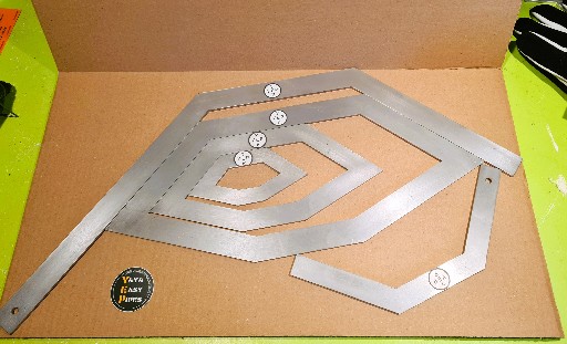 Pack complet promo triplette équerre diamant et paire équerre boomerang aluminium