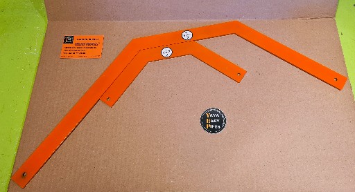 Paire équerre boomerang série rat's épaisseur 4mm