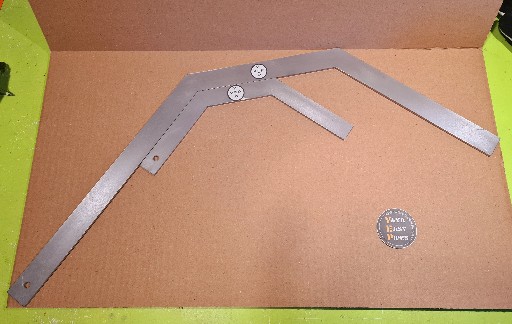 paire équerre boomerang acier carbone épaisseur 4mm