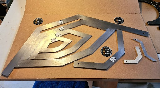 Pack complet promo triplette équerre diamant et paire équerre boomerang inox.
